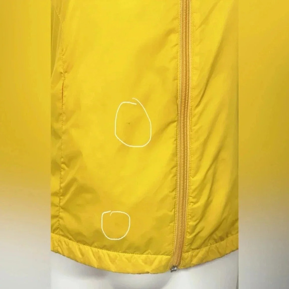 Vintage 2002 Tommy Hilfiger L Women Yellow Jacket Full Zip Windbreaker Fleece - Picture 10 of 16